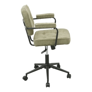 Scaun birou, Leberta, Kaki, 64x63.5x86 cm - Img 4