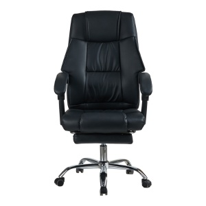 Scaun directoral de birou cu suport picioare, Vimmi, Pako, Negru 60x62.5x112 cm - Img 5