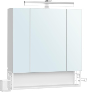 Баня шкаф с огледало Alb Vasagle 70x16,5x75 см