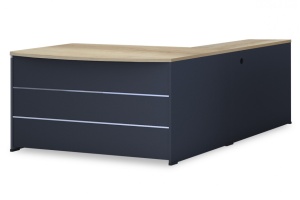 Бюро Lotus Oak, Антрацит 180x160x75 см - Img 2