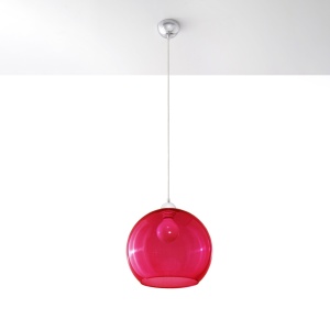 Висяща лампа, Ball, червен, 30x30x120 см - Img 2
