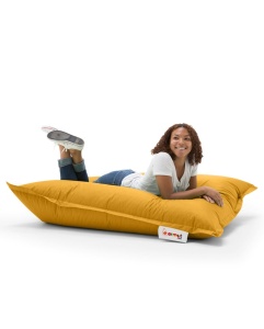 Възглавница за градинско кресло Pouf Pouf Yellow 20x100 cm - Img 2