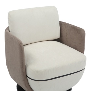 Въртящ се фотьойл Coupa Pako World Beige 75x77x79 cm - Img 6