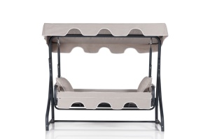 Градински люлеещ се стол с 3 места Olea 4 Многоцветен 200x165x110 см - Img 3