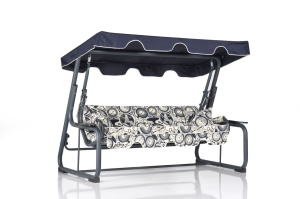 Градински люлеещ се стол Rubus 2 Многоцветен 200x165x110 см