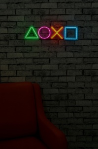 Декоративен LED аксесоар за стена Play Station Multicolour 57x15x2 cm - Img 4