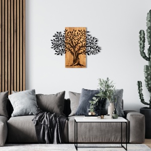 Декорация за стена от дърво и метал Sogut Black 72x58 cm - Img 2