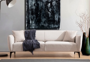 Диван с 3 места Belissimo Bej 220x67x95 cm