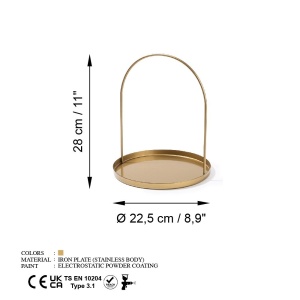 Държач за бижута GED-005 Gold 22,5x28 cm - Img 7