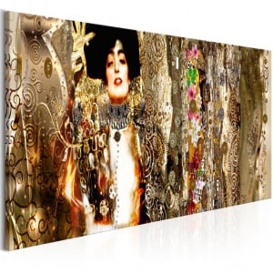 Картина - Юдит и цветя (1 част) Тясна 120x40 см
