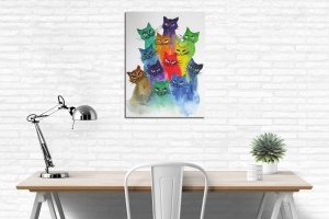 Картина DC166 Многоцветна 30x40x3 см - Img 2