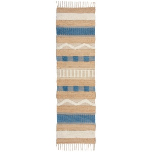 Килим за площ Medina Blue Jute Blue 60x230 cm, Flair Rugs - Img 4