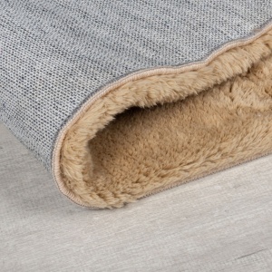 Килим от изкуствена вълна Faroe Faroe Faux Wool Fur Green 200X290 cm, Flair Rugs - Img 3