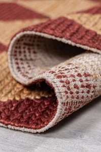 Килим пътека, Effie Diamond Jute Flair Rugs, теракота, 80x230 см - Img 4