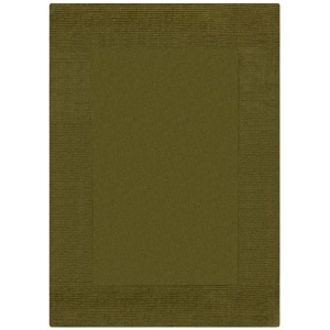 Килим с текстурирана вълнена рамка зелено 160X230 см, Flair Rugs - Img 4