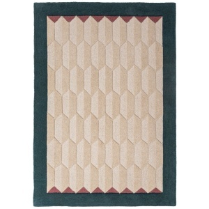 Килим Apex Border Wool, тюркоазен, 160x230 см - Img 5