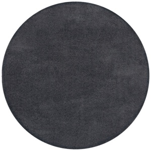 Килим Fluffy пране сив 133X133 см, кръгъл, Flair Rugs - Img 2