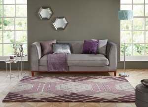 Килим, Harlow, Flair Rugs, сливов, 120x170 см