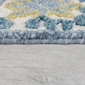 Килим, Myla Floral Frame Flair Rugs, син, 200x290 см - Img 3