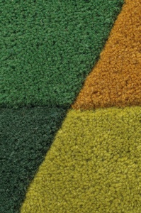 Килим Prism Зелен/Многоцветен 160X160 см, кръгъл, Flair Rugs - Img 4
