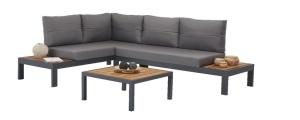 Комплект за градина Верона Дърво Многоцветен 258x184x85 см - Img 1