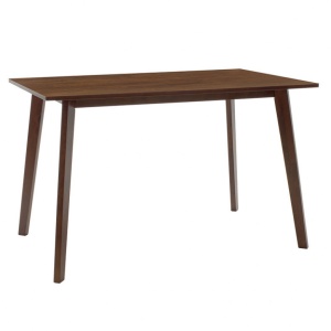 Комплект маса и столове Benson-Orlean 5 части тъмен орех - бежов 120x80x75 см - Img 4