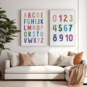 Комплект от 2 картини Yuema Multicolour 33x1,5x48 cm