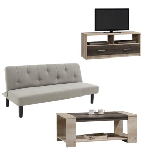 Комплект от 3 части мебели за всекидневна Ease 167x77x73 cm - Img 2