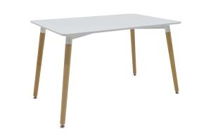 Комплект от 5 части маса и столове Natali Gaston white natural white 120x80x76 cm - Img 4