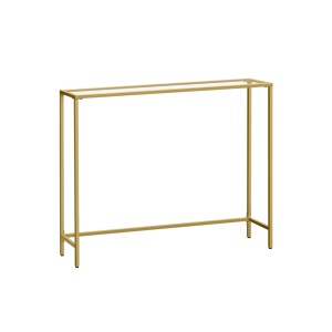 Конзола Vasagle Златна 100.5x20x80 см - Img 1