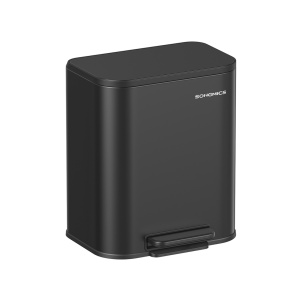 Кош за боклук Songmics черен 36.6x30x42.5 см