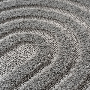 Кръгъл килим, Art бохо V2, сребрист, 200x200 см - Img 3