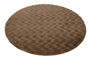 Кръгъл килим Diamond Cut Taupe 200x200 см - Img 6