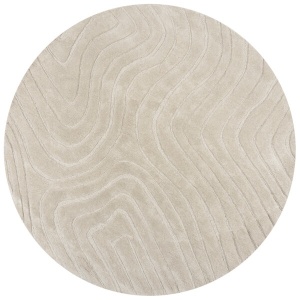 Кръгъл килим Mesmerise Mesmerise Beige 160x160 cm, Flair Rugs - Img 5