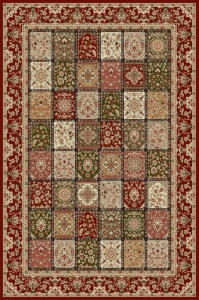 Модерен килим Лотос червен, 80x150 см