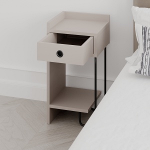 Отворено нощно шкафче Sirius Mocha 32x61x30 см - Img 3