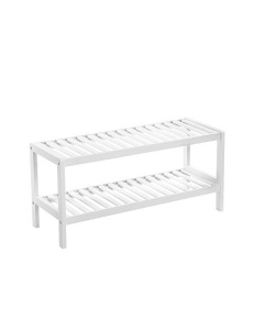 Поставка за обувки, Songmics, Бял, LBS02WT, 70 x 26 x 33 см