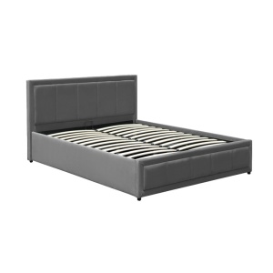 Рамка за легло Huga Anthracite 127x216x85 cm с основа за легло и телескопичен удължител - Img 4