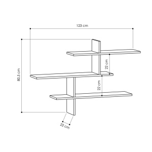 Рафт Лео Дъб 123x80.5x22 см - Img 5