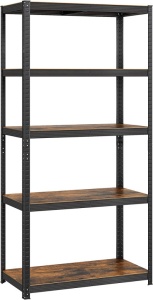 Рафт Songmics, 5 рафта, 40 x 90 x 180 см, Кафяв, GLR040B11