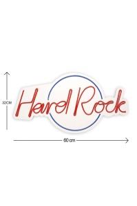 Светеща LED декорация за стена Hard Rock Синя 32x60x2 см - Img 6
