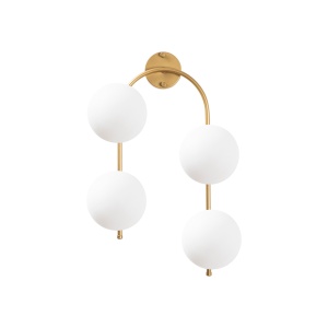 Стенна аплика Jewel Златен 40x26x62 см - Img 5