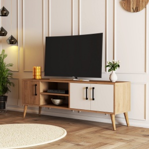 ТВ конзола Exxen Дъб 150x52x34 см - Img 2