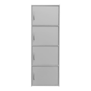 Шкаф тип колона Gabino I Бял 40x34.5x120 см - Img 3