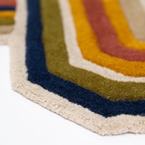 Covor Lattice Shaped Wool Teracota 160x230 cm - Img 4