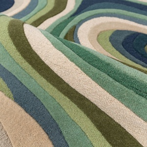 Covor oval Envy Wool Verde 140x200 cm - Img 3