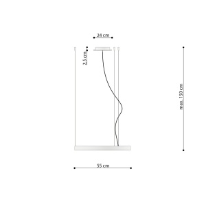 LED полилей 4000K, Rio, златист, 55x55x150 см - Img 10
