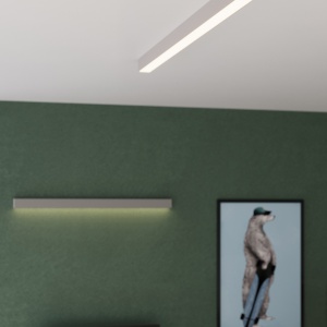 LED стенна аплика 4000K, Pinne, сив, 200x6x6 см - Img 9