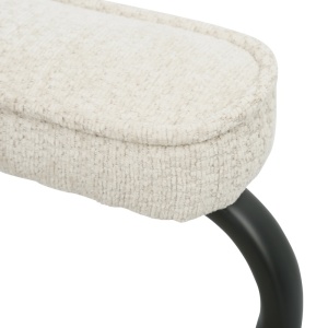 Scaun birou, Leberta, Bej, 64x63.5x86 cm - Img 7
