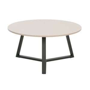 Set masute de cafea din metal, 2 buc, Berton, Cappuccino, 80x80x40 cm - Img 4